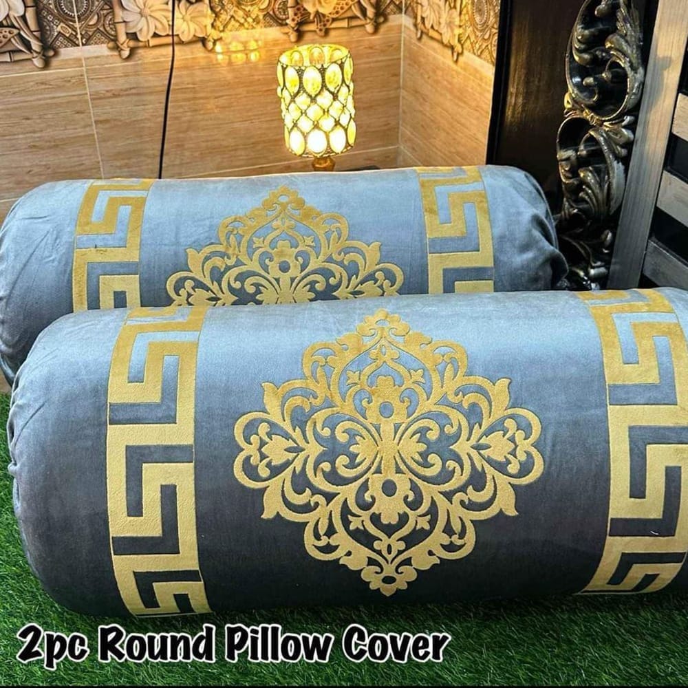 Velvet Cushion Round Pillow NPD-06V4014